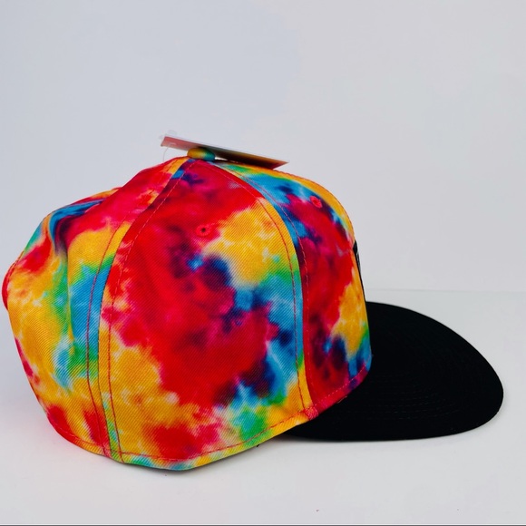 NEFF Disney Collection Mickey Mouse Black Tie Dye Snapback Trucker Hat Cap NWT - Picture 2 of 9